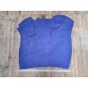 Peau de veau velours bleu malte - paillette - maroquinerie - cuir en stock