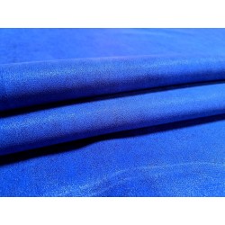 Peau de veau velours bleu malte - paillette - maroquinerie - cuirenstock