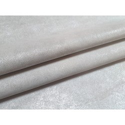 Peau de veau velours blanc - paillette - argent - maroquinerie - cuirenstock
