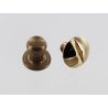 boutons de col à vis laiton accessoire maroquinerie professionnelle Cuir en Stock