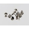 lot boutons de col à vis laiton nickelé accessoire maroquinerie qualité professionnelle cuir en stock