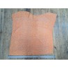 Peau de veau velours abricot - léopard - maroquinerie - cuir en stock
