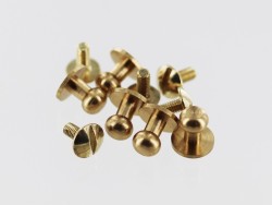 lot boutons de col à vis laiton taille 4 qualité professionnelle accessoire maroquinerie cuir en stock