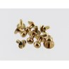 lot boutons de col à vis laiton taille 4 qualité professionnelle accessoire maroquinerie cuir en stock