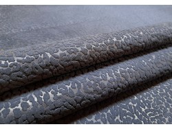 Peau de veau velours marine - félin - maroquinerie - cuirenstock
