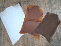 Lot de 3 peaux de cuir stretch - Cuir en Stock