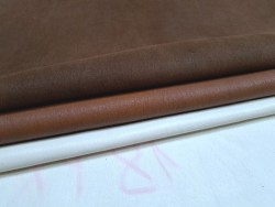 Lot de 3 peaux de cuir stretch - Cuir en Stock