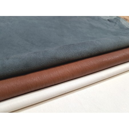 Lot de 3 peaux de cuir stretch - Cuir en Stock