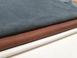 Lot de 3 peaux de cuir stretch - Cuir en Stock