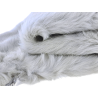 Peau de lapin en poil - Vert d'eau - Cuir en Stock