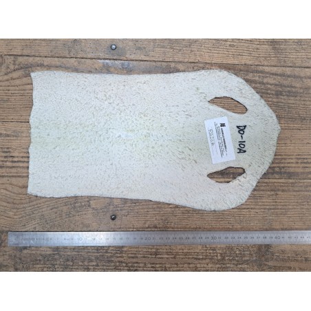 Peau de galuchat - perle centrale - cuir exotique - bicolor - cuir en stock