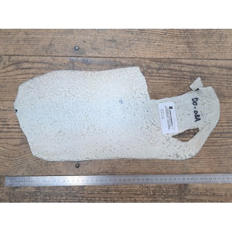 Peau de galuchat - perle centrale - cuir exotique - bicolor - Cuir en Stock