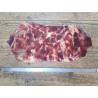 Peau de galuchat - perle centrale - cuir exotique - aquarelle rose/violet - Cuir en Stock