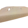 Peau de galuchat - perle centrale - cuir exotique - beige - Cuir en stock