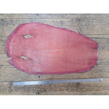peau galuchat - exotique - rose - cuirenstock