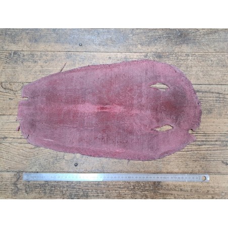 peau galuchat - exotique - rose - cuir en stock