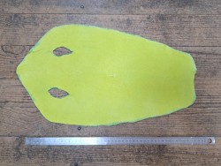 peau galuchat - exotique - jaune fluo - cuirenstock