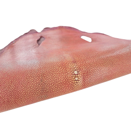 peau galuchat - exotique - rose - cuirenstock