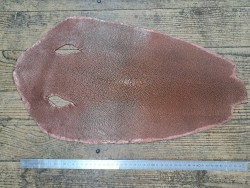 Peau unique de galuchat - N°24 - Cuivre paillettes roses - Cuirenstock