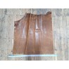 Demi-peau de cuir de vachette pull up ciré brun Cuir en Stock