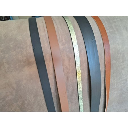 Lot de 5 bandes de cuir classique ou à effet - 2ème choix