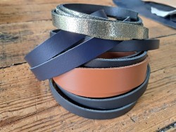 Lot de 5 bandes de cuir classique ou à effet - 2ème choix