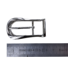 Boucle rectangulaire ovale - nickelé - 20 mm - ceinture - bouclerie - accessoires - cuir en stock