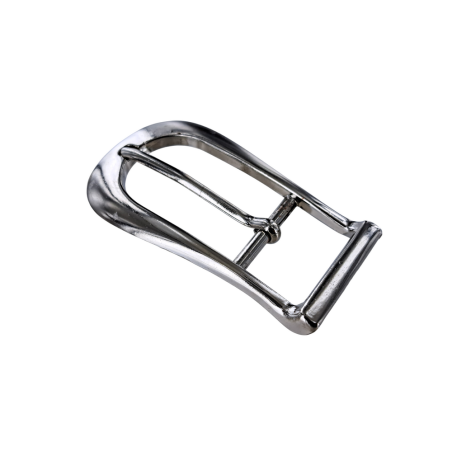 Boucle rectangulaire ovale - nickelé - 20 mm - ceinture - bouclerie - accessoires - cuir en stock