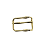 Boucle rectangulaire motif croix - laiton - 20 mm - ceinture - bouclerie - accessoires - cuir en stock