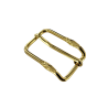 Boucle rectangulaire motif croix - laiton - 20 mm - ceinture - bouclerie - accessoires - cuir en stock