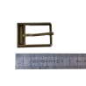 Boucle rectangulaire plateforme - bronze - 25mm - ceinture - bouclerie - accessoires - Cuir en stock