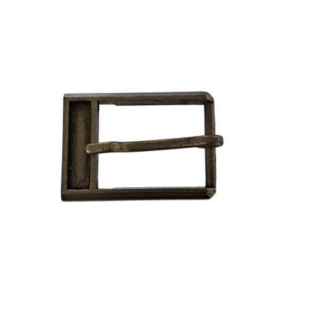 Boucle rectangulaire plateforme - bronze - 25mm - ceinture - bouclerie - accessoires - cuir en stock