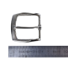 Boucle de ceinture carrée- nickelé - 40 mm - bouclerie - accessoire - cuirenstock