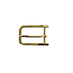 Boucle de ceinture rectangulaire arrondie - laiton - 20 mm - bouclerie - accessoire - cuir en stock