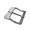 Boucle de ceinture carrée - nickelé brossé - 40 mm - bouclerie - accessoire - Cuir en stock