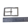 Boucle de rectangulaire - nickelé - 30mm - ceinture - bouclerie - accessoires - Cuir en stock