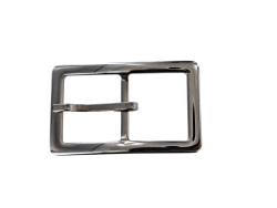 Boucle de rectangulaire - nickelé - 30mm - ceinture - bouclerie - accessoires - cuir en stock