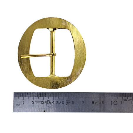 Grande boucle ronde - laiton - 45 mm - ceintures - bouclerie - Cuirenstock