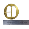 Grande boucle ronde - laiton - 45 mm - ceintures - bouclerie - Cuirenstock