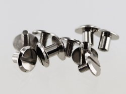 lot vis chicago laiton nickelé 9mm accessoire maroquinerie professionnel cuir en stock