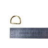 Anneau demi-ronds doré - 15 mm - anneau brisé - Cuirenstock