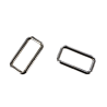 Passant rectangulaire nickelé - 25mm - anneau brisé - Cuir en stock
