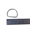 Anneau demi-ronds nickelé - 30mm - anneau brisé - Cuirenstock