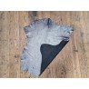 Chèvre motif symétrique argenté - Noir - Maroquinerie - Cuir en Stock