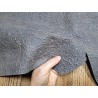 Peau de veau effet froissé - Gris taupe - Cuir en Stock