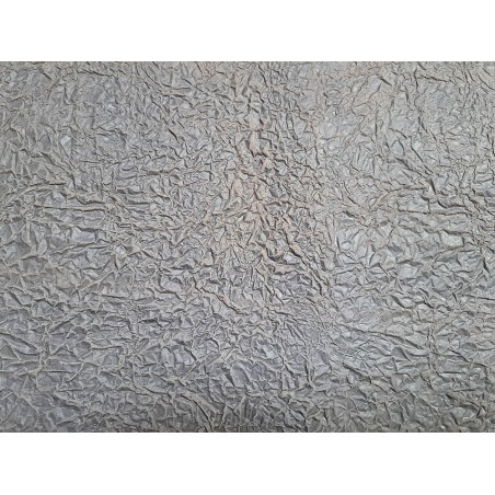 Peau de veau effet froissé - Gris taupe - Cuir en Stock