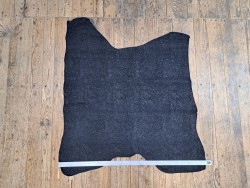Peau de veau effet froissé -  noir - cuir en stock