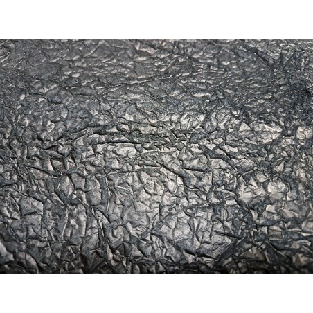 Peau de veau effet froissé - Noir - Cuir en Stock