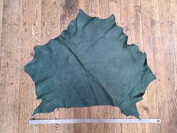 Peau de cuir d'émeu - Vert - Maroquinerie - Vêtement - Cuir en Stock