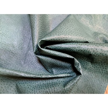 peau de cuir d'émeu - vert - maroquinerie - vêtement - cuirenstock